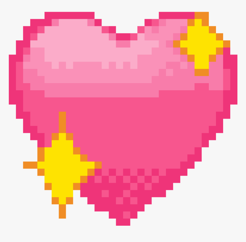 #heart #emoji #pixelart #pixel - Pixel Heart Transparent, HD Png Download