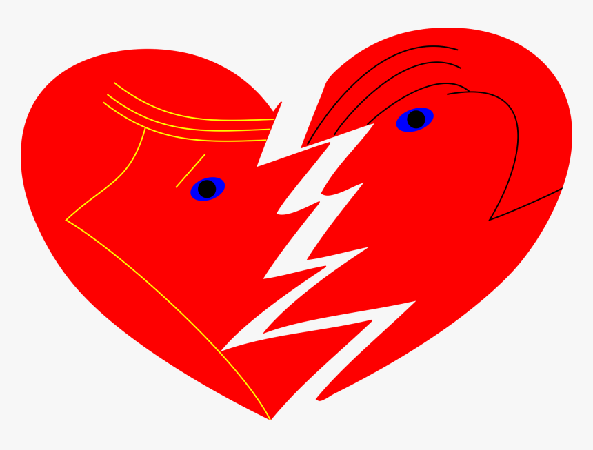 Real Heart Broken Heart Free Pictures On Pixabay Clipart - Broken Profile, HD Png Download