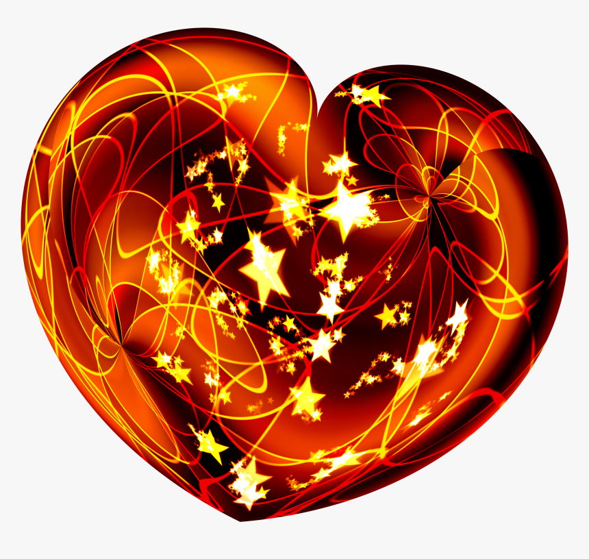 Transparent Real Stars Png - Heart, Png Download