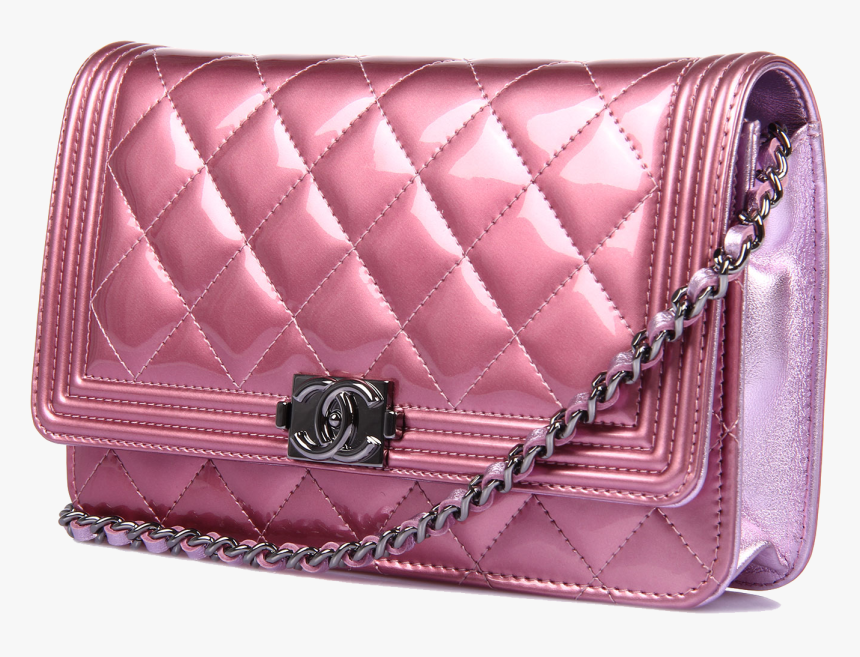 Chanel Handbag Pink Leather - Chanel Bag Background Transparent, HD Png Download