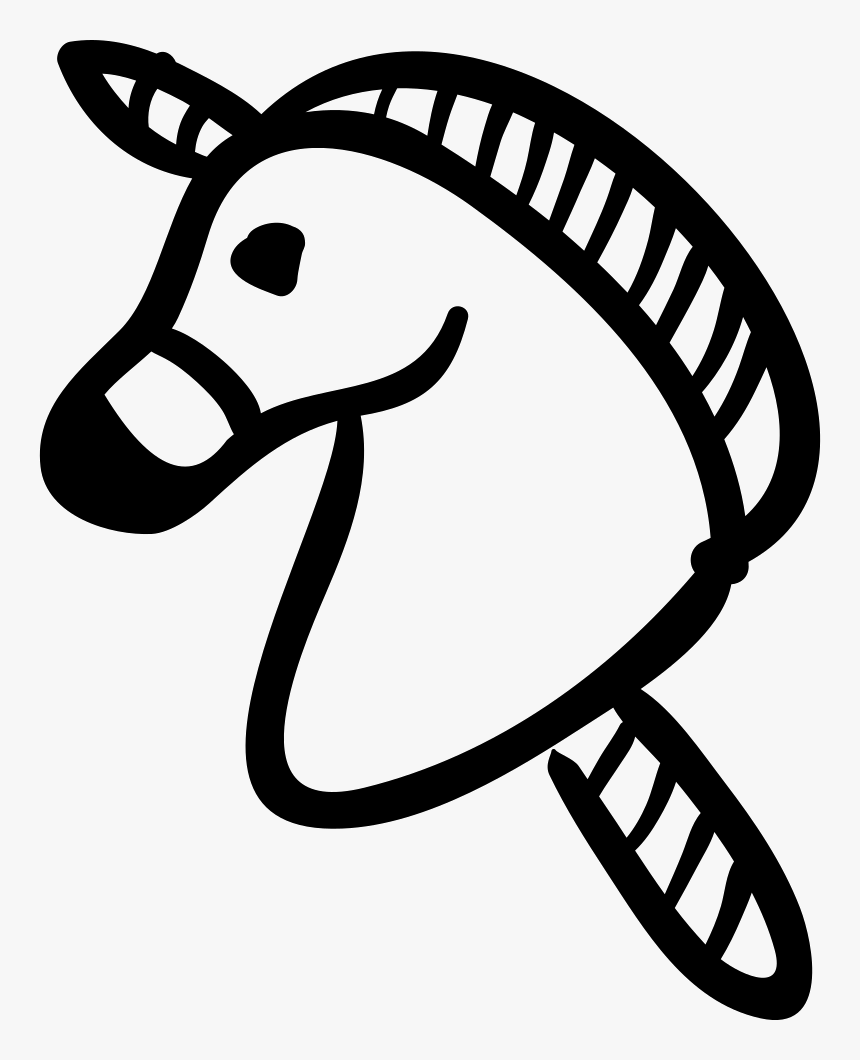 Unicorn Head On Stick Toy - Unicorn, HD Png Download
