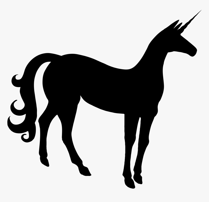 Unicorn Horse Silhouette Clip Art - Boxer Dog Graphic, HD Png Download
