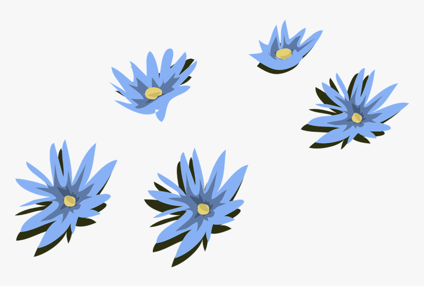 Kwiaty Niebieskie Png, Transparent Png