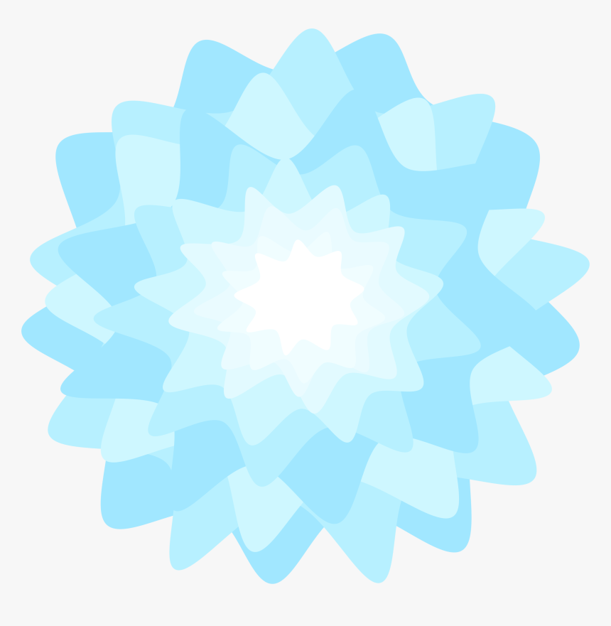 Transparent Blue Flower Vector, Hd Png Download - Blue Flower Vector Hd, Png Download