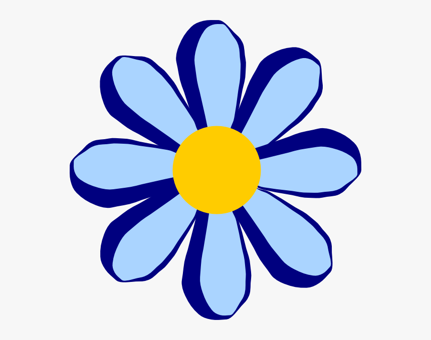 Blue Flower Svg Clip Arts - Pink Cartoon Flower Png, Transparent Png
