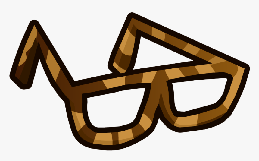 Club Penguin Wiki - Club Penguin Brown Glasses, HD Png Download