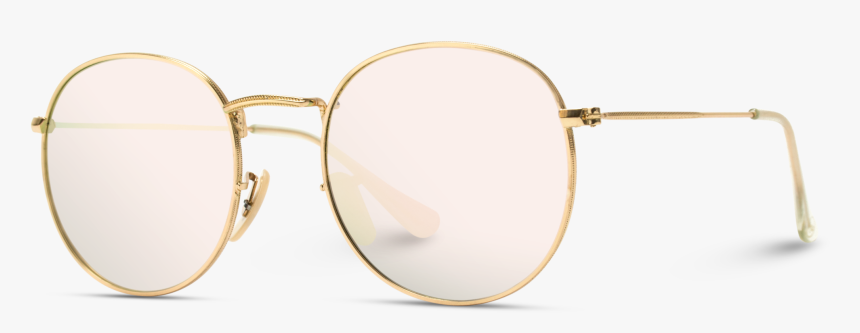 Retro Round Polarized Metal Frame Hipster Sunglasses - Reflection, HD Png Download
