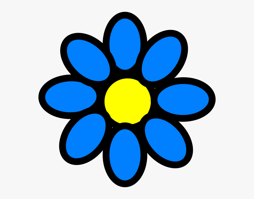 Blue Flower Cliparts - Girly Clip Art, HD Png Download