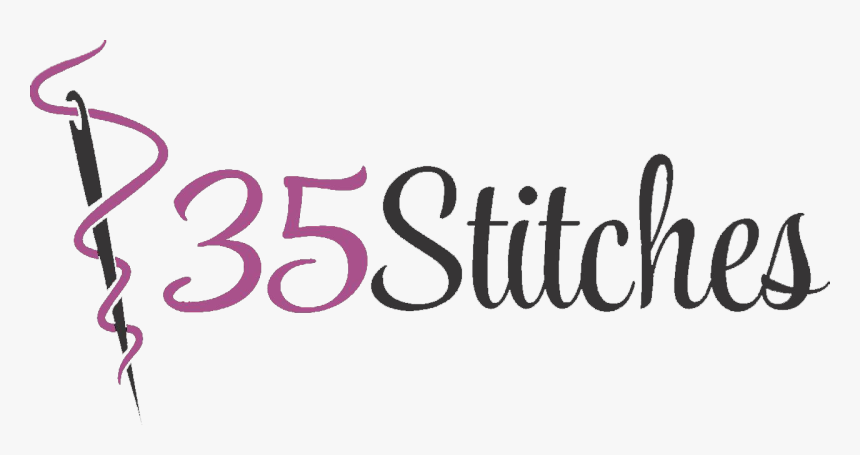 35 Stitches Is A Fashion Abode Where Seams And Stitches - Calligraphy, HD Png Download