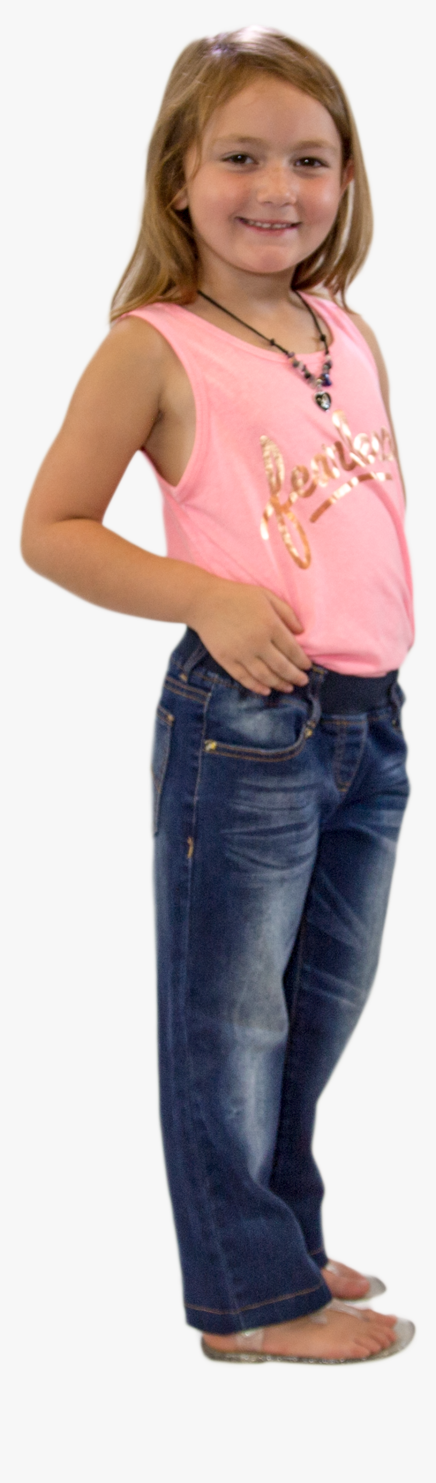 Hope Downs Designs Blue Jeans - Girl, HD Png Download