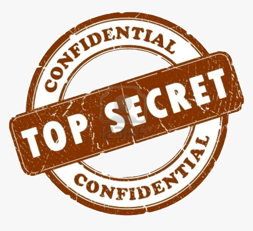 Transparent Top Secret Png - Label, Png Download