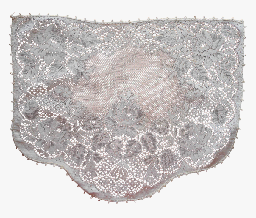 Vintage Quaker Lace Antimacassar Chair Doily Bedside - Lace, HD Png Download