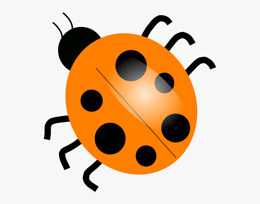 Orange Ladybugs Clip Art At Clipartimage Ladybug Clip Art, HD Png