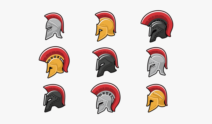 Greek Corinthian Helmet - Iron Feather Helmet Vector, HD Png Download
