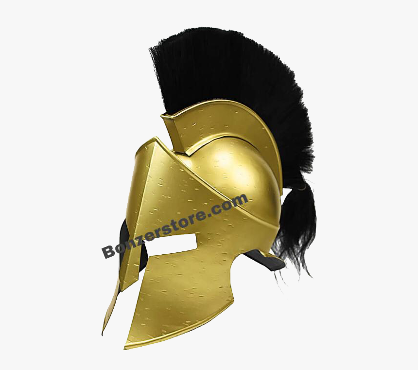 Golden Greek Helmet, HD Png Download