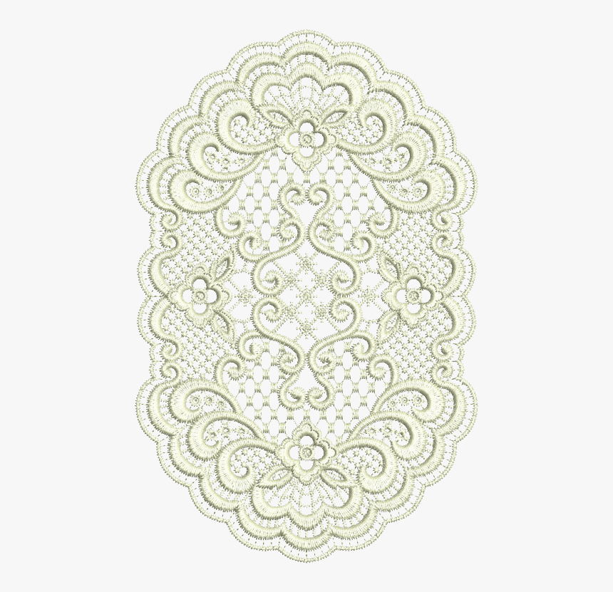 Oval Lace Design , Png Download - Crochet, Transparent Png