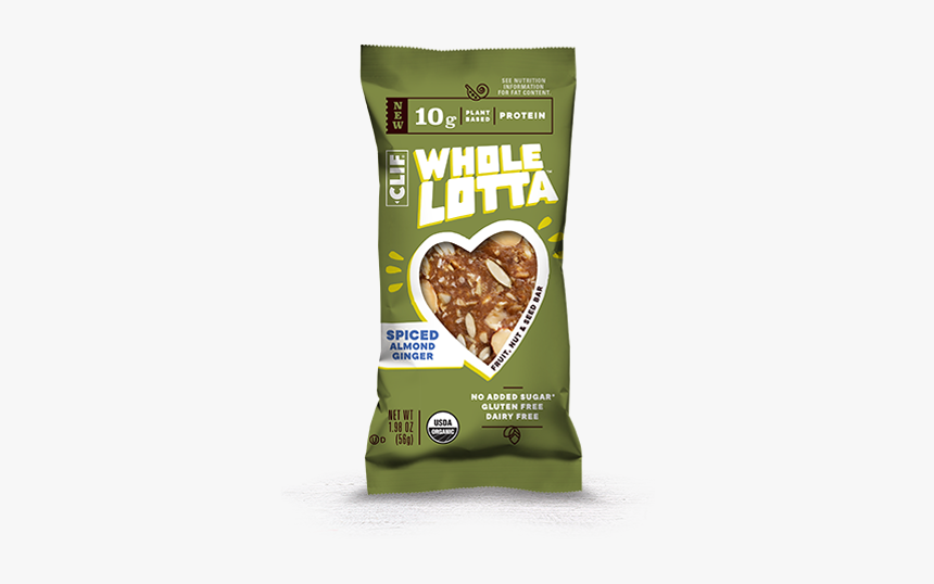 Spiced Almond Ginger Packaging - Clif Bar Whole Lotta, HD Png Download