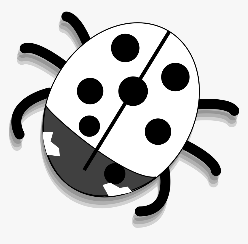 New Ladybug Clip Art Black And White - Ladybug Clipart, HD Png Download