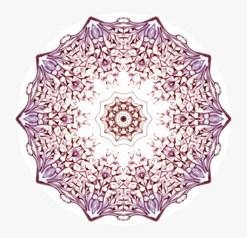 Symmetry,textile,doily - Circle, HD Png Download