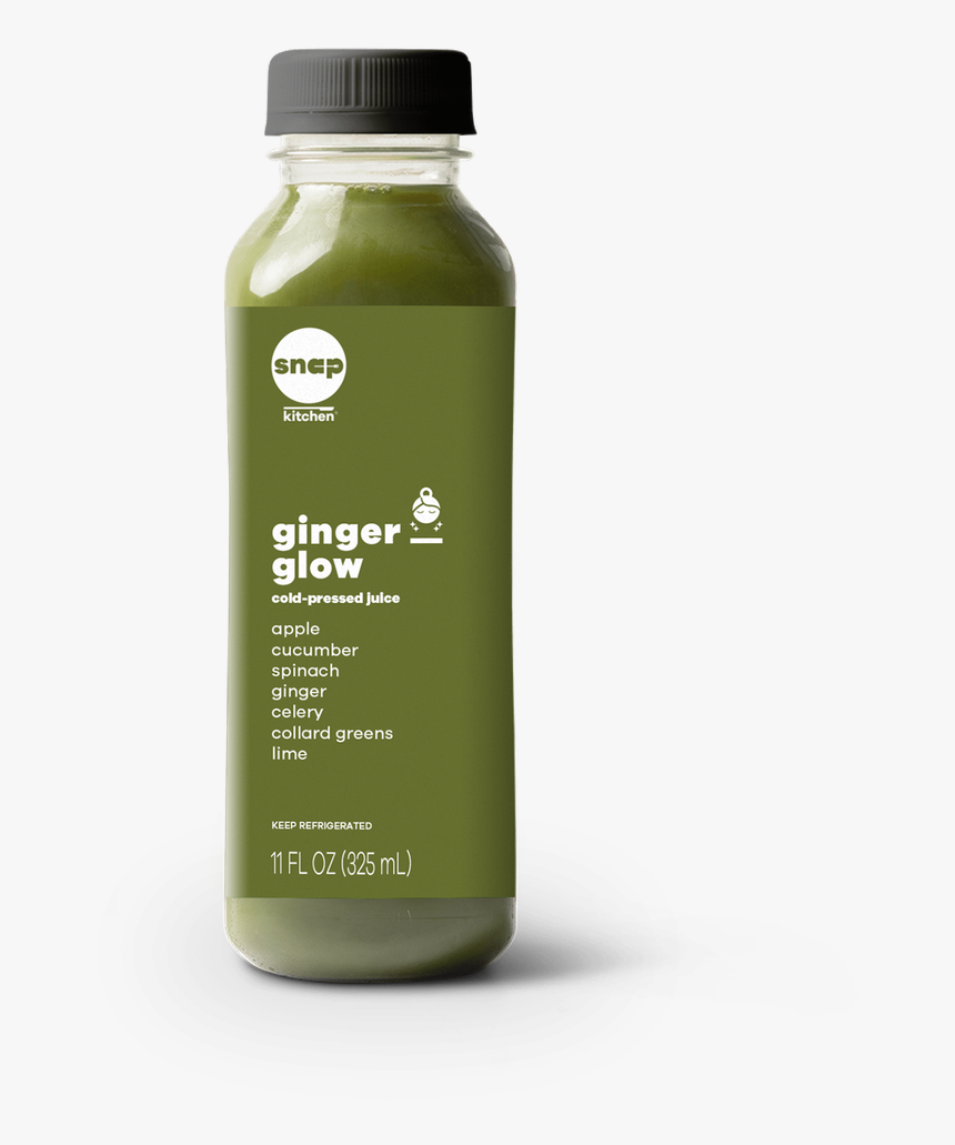 Ginger Glow - Glass Bottle, HD Png Download