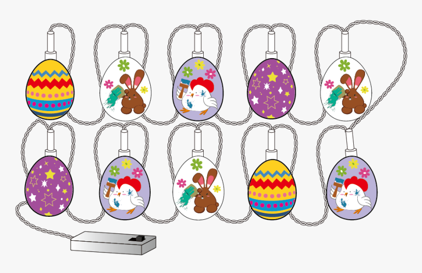 Led 10 Lights String Light Clipart , Png Download, Transparent Png