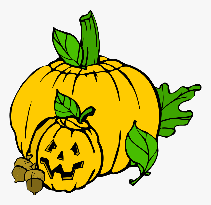 Pumpkins Colour Svg Clip Arts - Pumpkin Patch Clip Art Black And White, HD Png Download