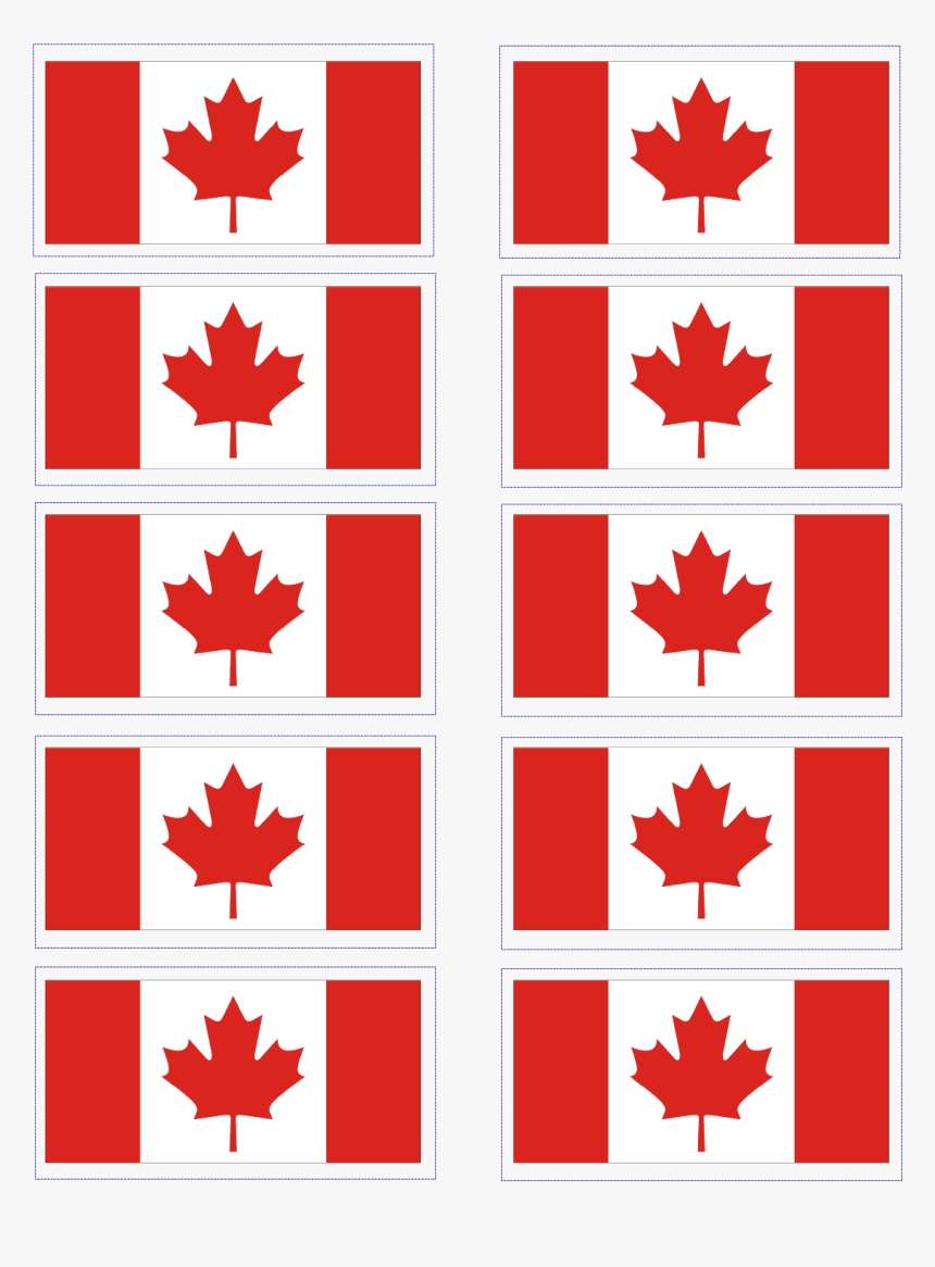 Transparent Canadian Flag Png - Canada Flag Printable Free, Png Download