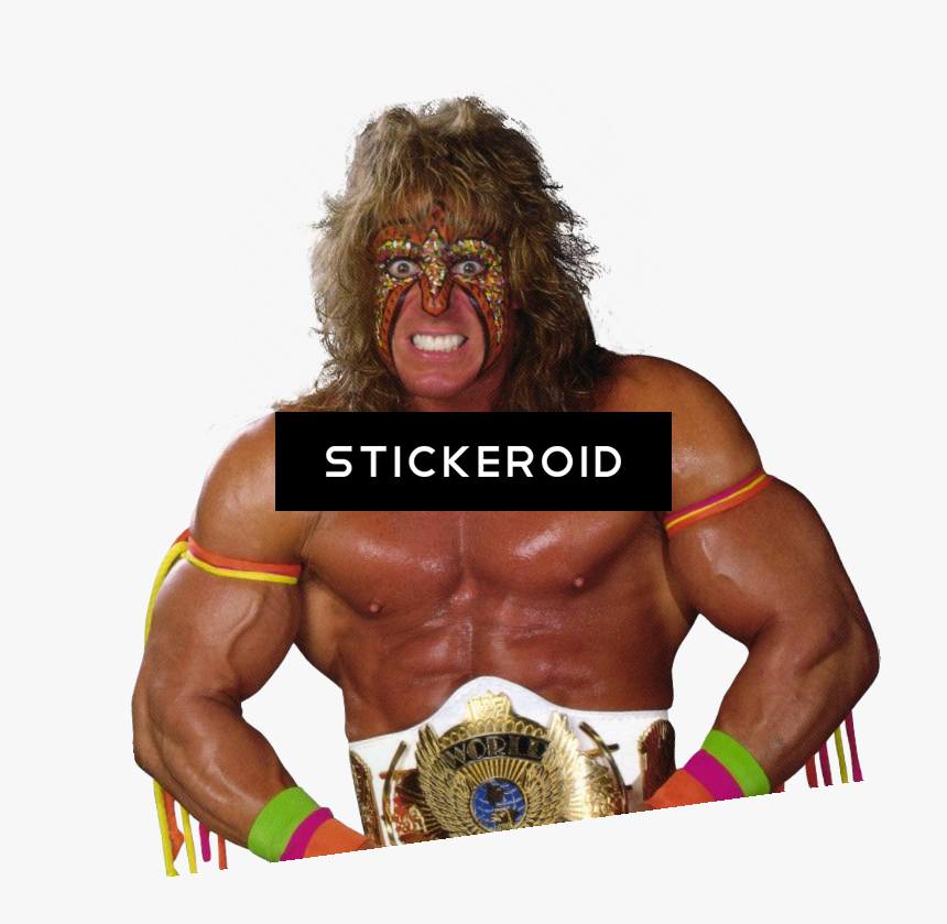Wrestler,professional Sport,muscle,contact Sport,chest,individual - Ultimate Warrior Transparent Gif, HD Png Download