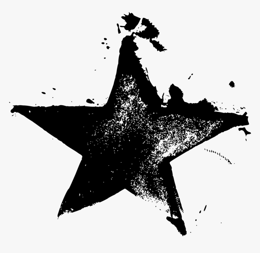 Transparent Background Star Grunge, HD Png Download