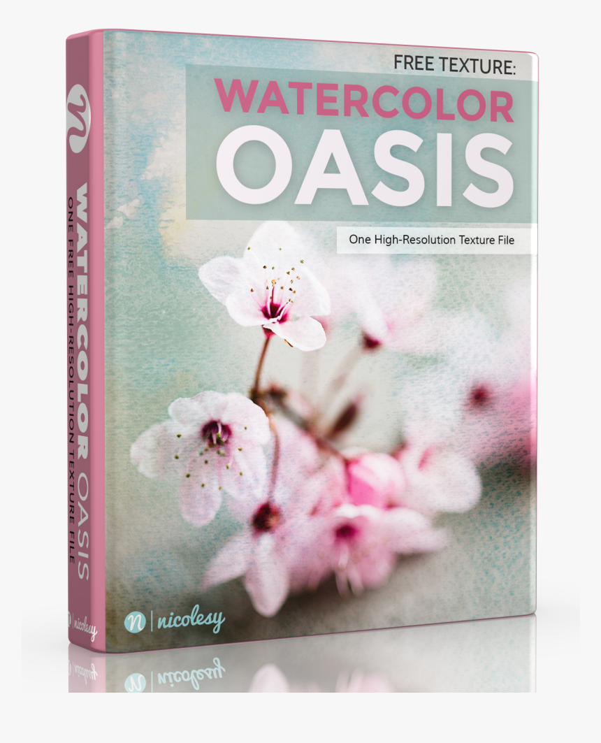 Free Watercolor Texture - Cherry Blossom, HD Png Download