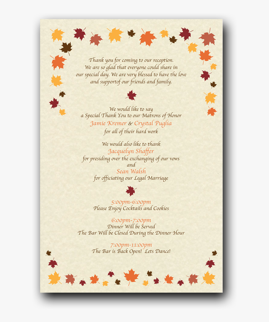 Fall Leaves - Illustration - Calligraphy, HD Png Download