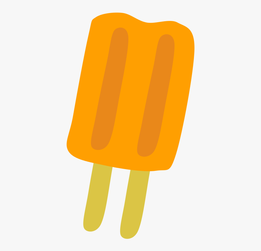 Popsicle To Use Hd Photo Clipart - Orange Popsicle Clipart, HD Png Download