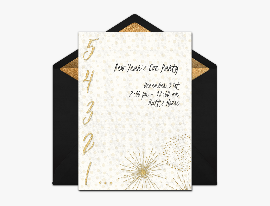 New Year S Eve Countdown Online Invitation - Earth Day Evite, HD Png Download
