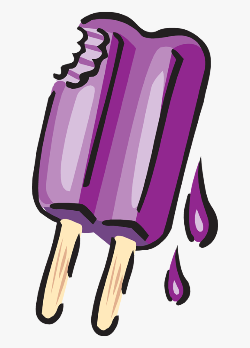 Transparent Popsicle Png - Purple Popsicle Clipart, Png Download