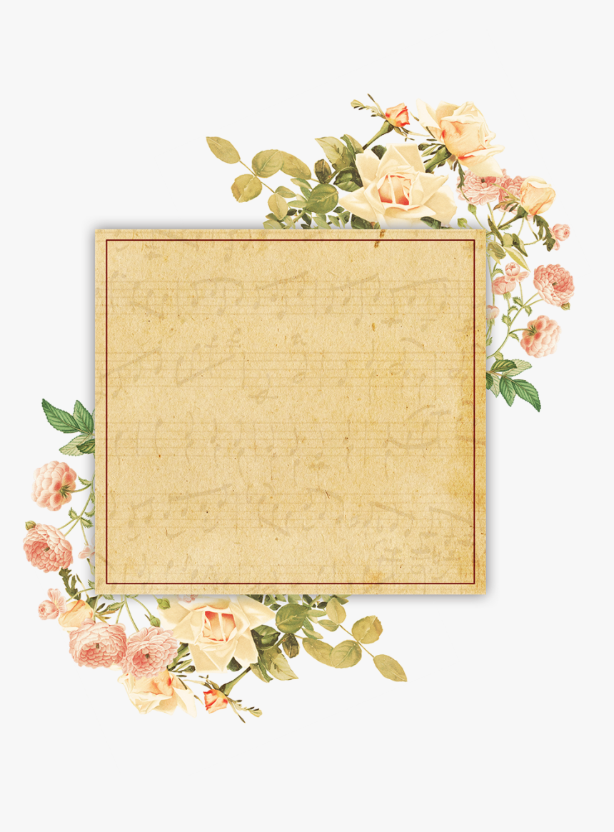 Frame Vintage Floral Png, Transparent Png