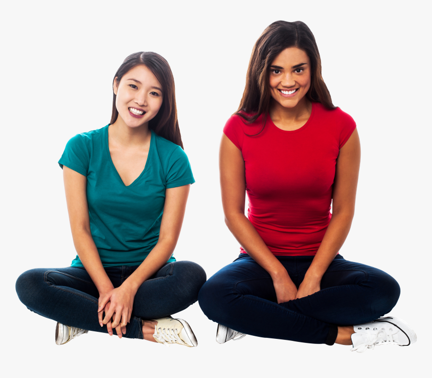Happy Women Png Image - Transparent Women Sitting Pngs, Png Download
