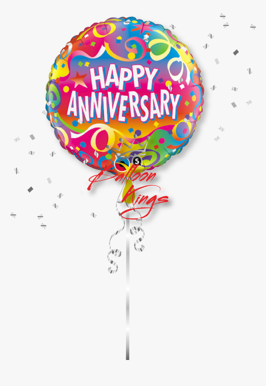Transparent Balloon And Confetti Clipart - Happy Anniversary For Men, HD Png Download
