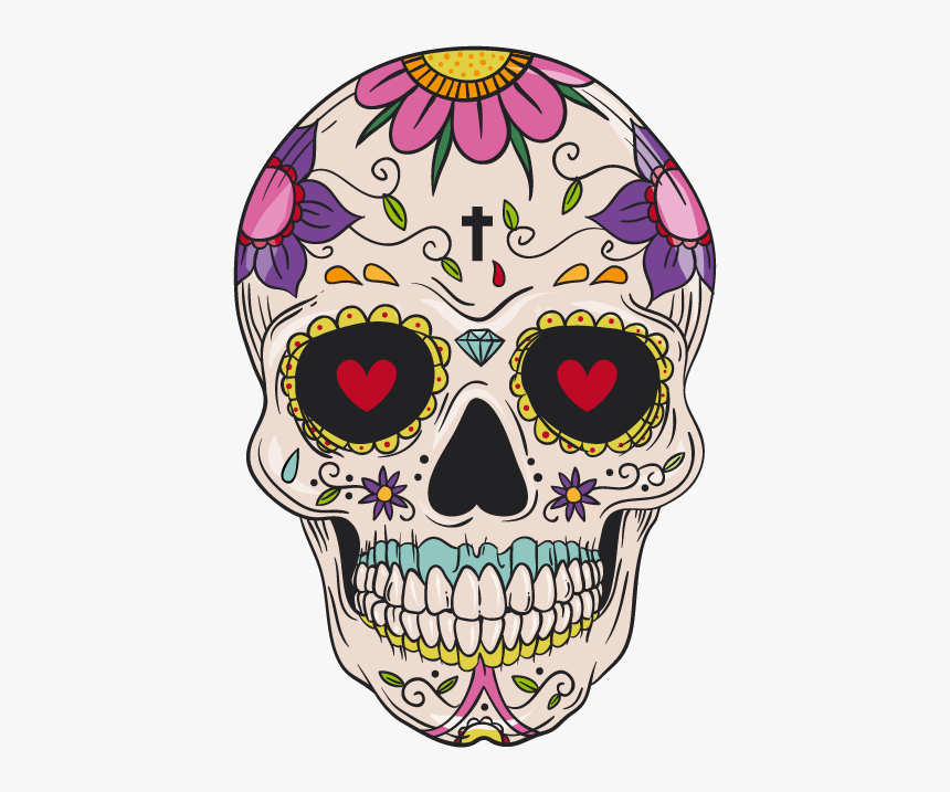 Download And Cuisine Mexican Skull Calavera Idea Pattern Day Of The Dead Skull Hd Png Download Transparent Png Image Pngitem