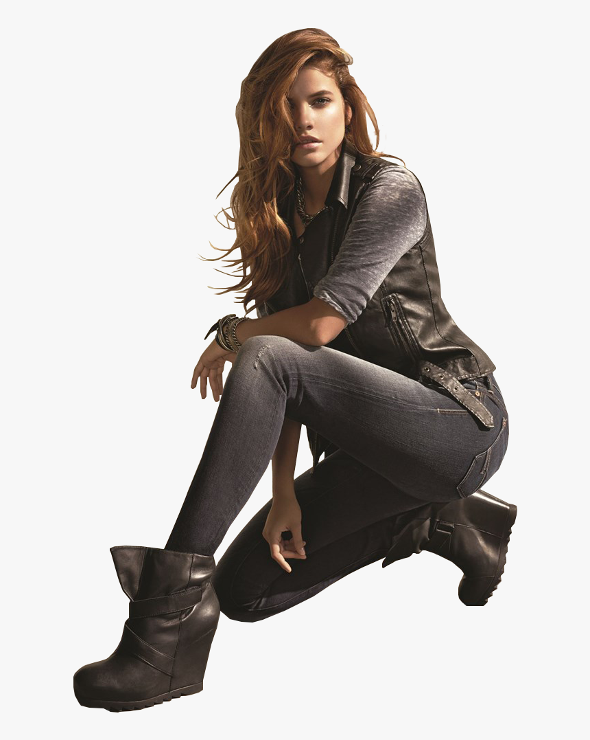 Barbara Palvin Png Image File - Barbara Palvin In Leather Jacket, Transparent Png
