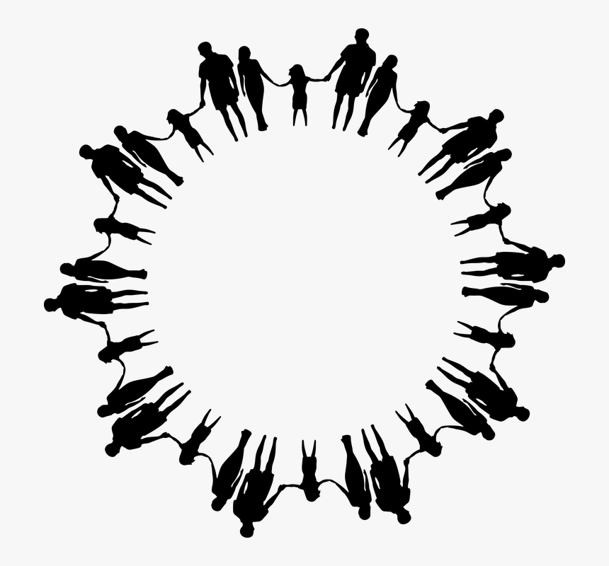 Family, Frame, People, Child, Dad, Daughter, Father - Holding Hands Clipart, HD Png Download