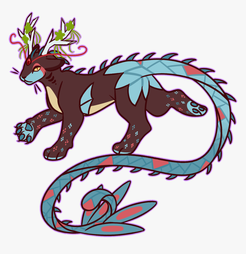 Milotic Underwater Panther - Underwater Panther Cartoon, HD Png Download