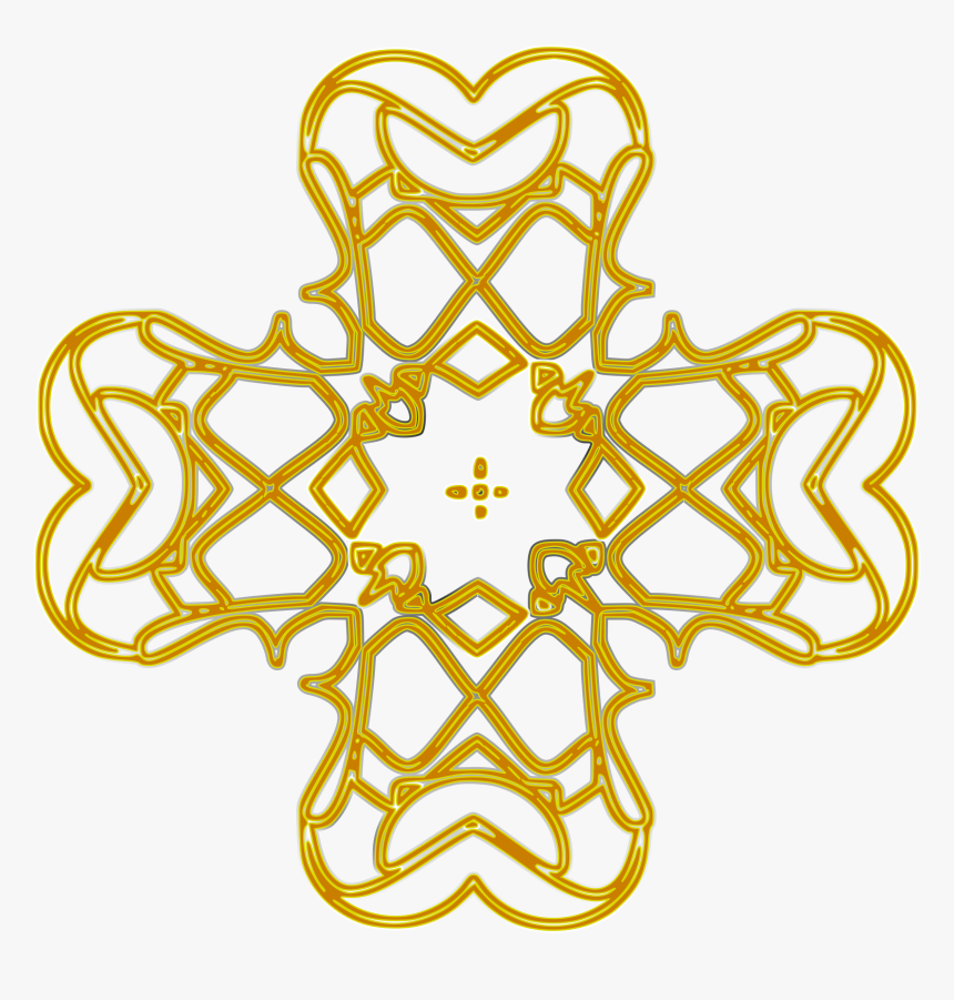 This Free Icons Png Design Of Golden Rounded Cross - Symbol For The Golden Rule, Transparent Png