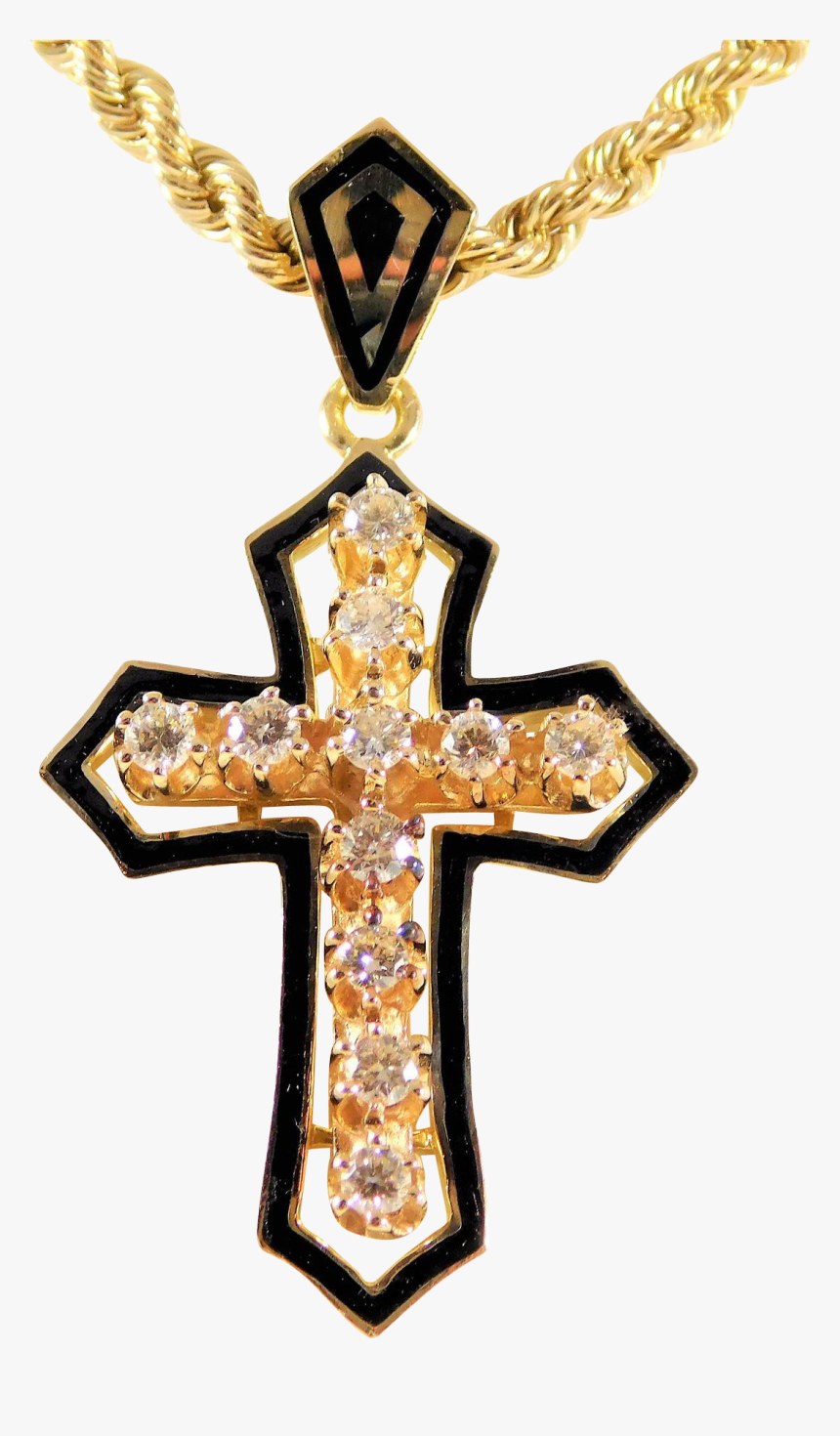 Transparent Gold Cross Png - Pendant, Png Download