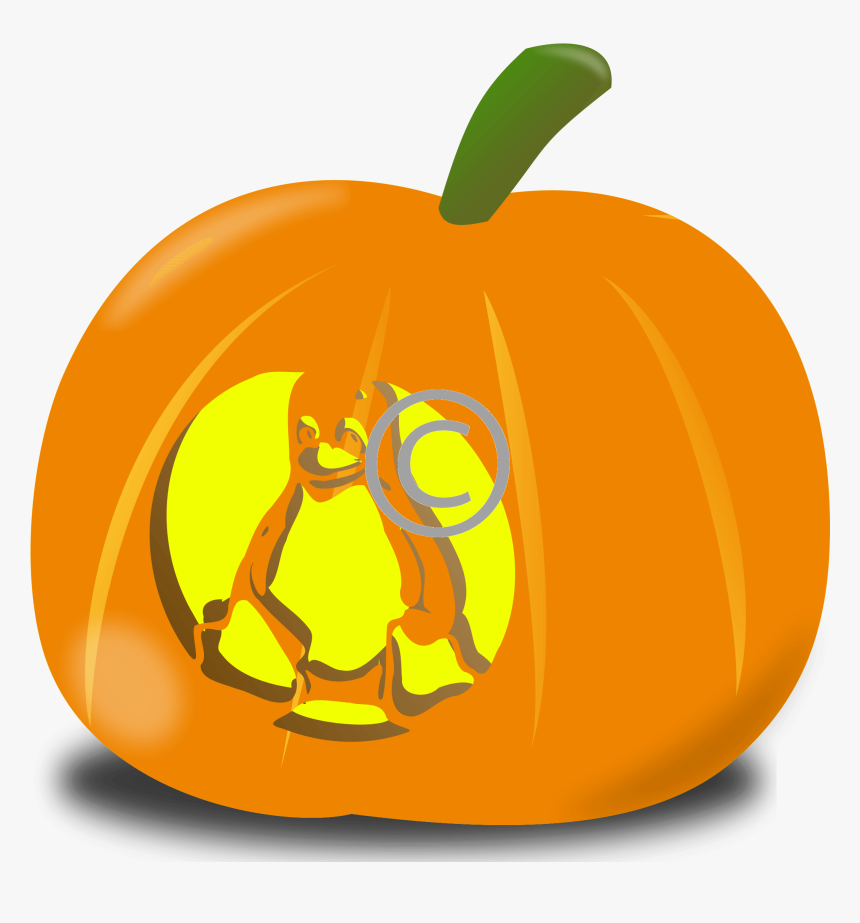 Squash Clipart Orange Fruit Vegetable Free Clipart - Pumpkin, HD Png Download