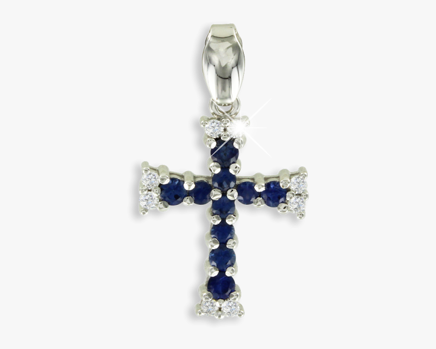 Cross Pendant In White Gold Of 585 Assay Value With - Cross, HD Png Download