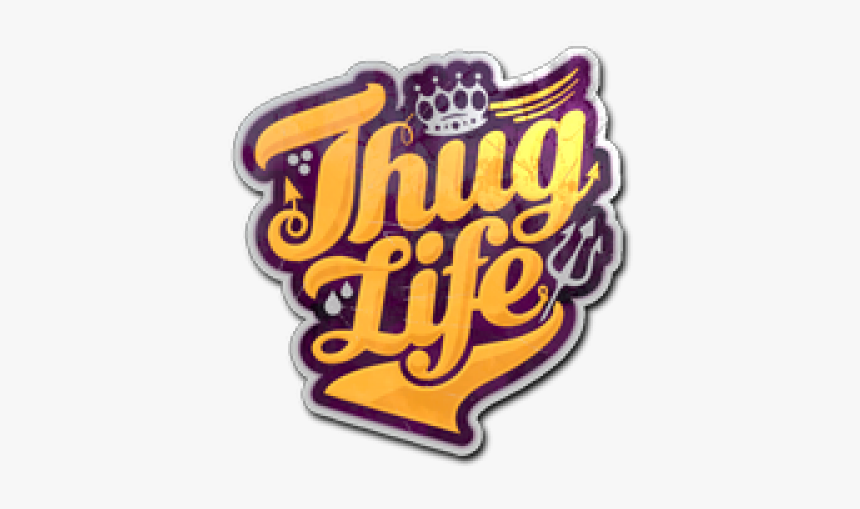 Thug Life Png Transparent Images Glasses, Joint, Text, - Thug Life Sticker Png, Png Download