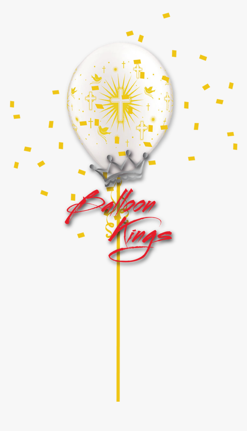 11in Latex Gold Cross - Birthday Girl Balloon Png, Transparent Png