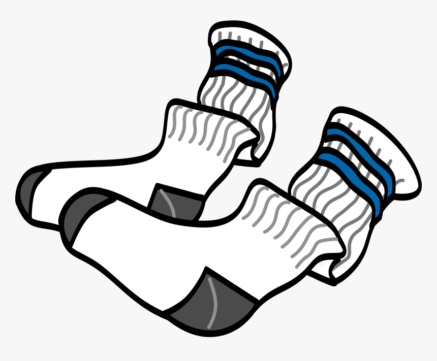 Athletic Crew Socks Clip Arts - Socks Clip Art, HD Png Download