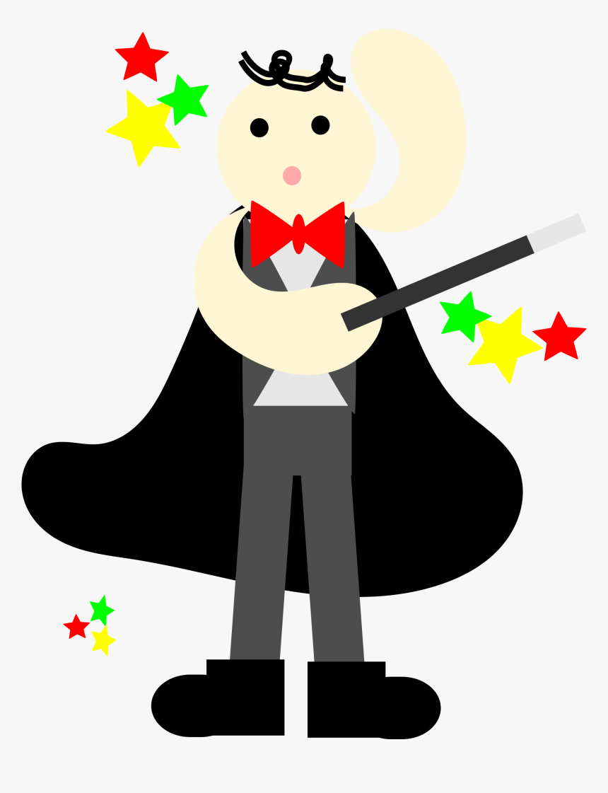 Cute Magician In A Black Cape With A Stick Clip Arts - Thank You Moving Sticker, HD Png Download