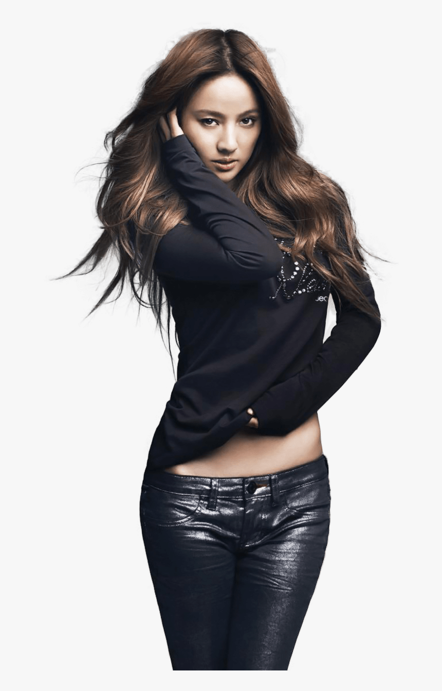 Lee Hyori Black Leather Pants - Lee Hyori Photo Shoots, HD Png Download